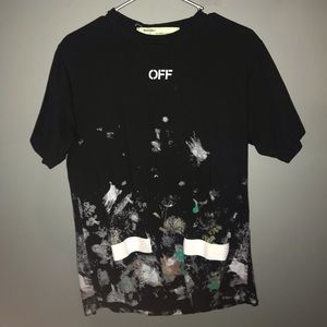 Off White splatter paint tee